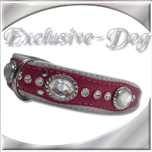 Pink Strasshalsband FUCHSIA