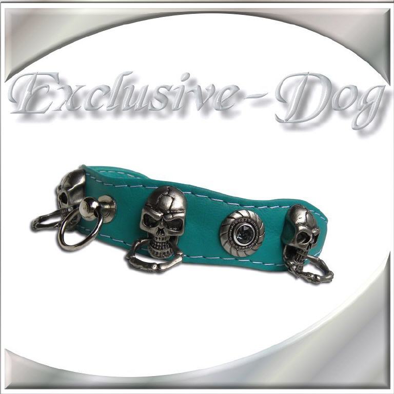 Lederhalsband "SKULL SPARK"